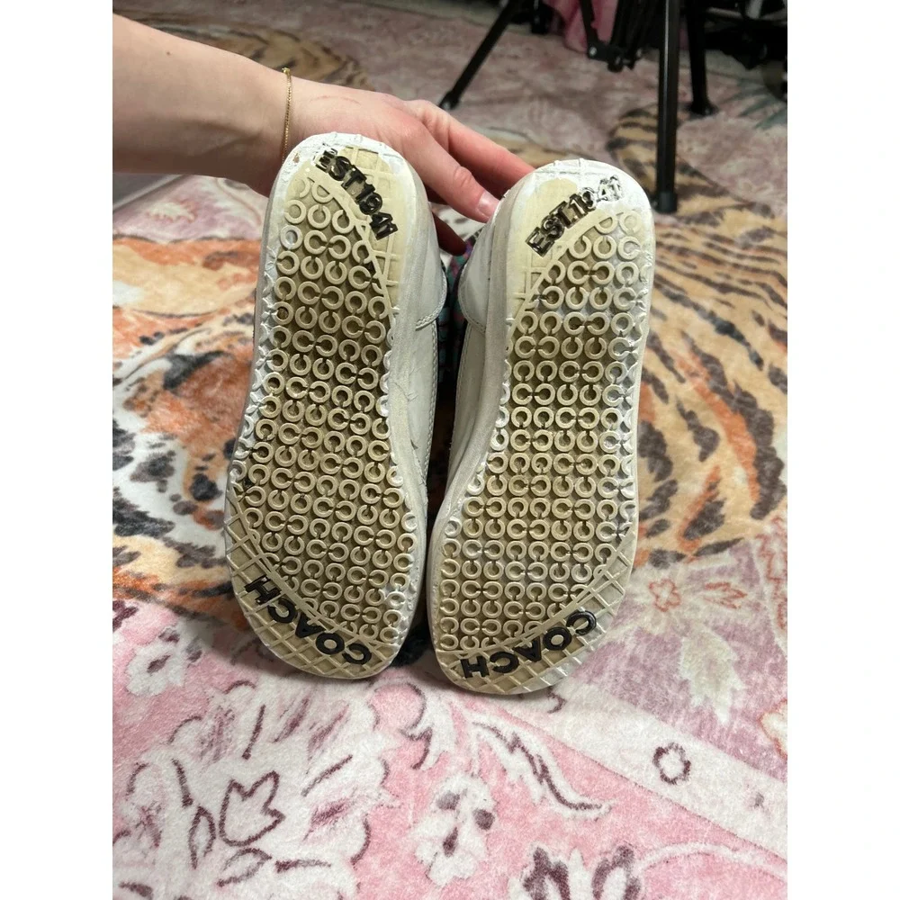 Coach Peggey Plaid Quilted Snow Boots White Multicolor Apres Ski‎ 2000's Y2K 6.5